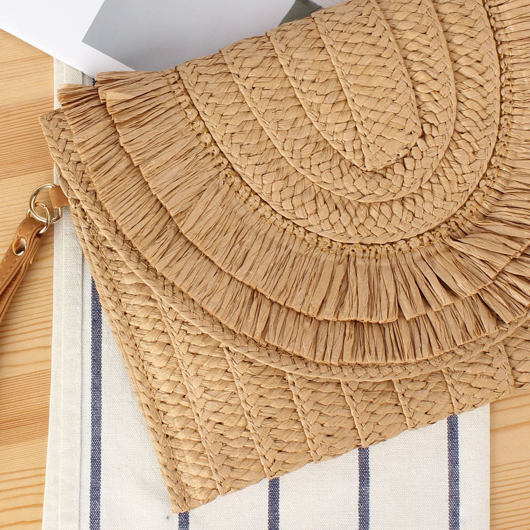 Handbag with Artful Fringe Decoration Bowlift