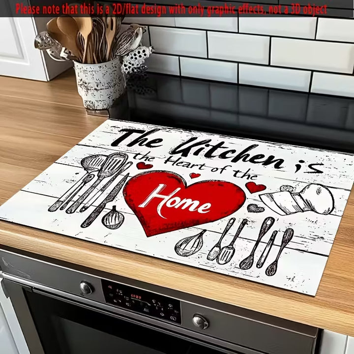Cute Cartoon Sheep-Patterned Kitchen Mat