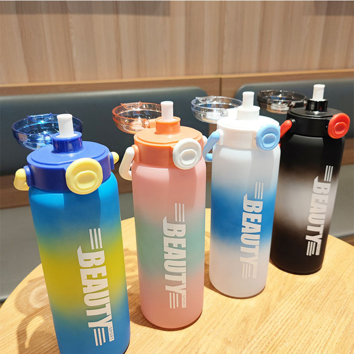 Women practical insulated water bottle with secure closure Bowlift