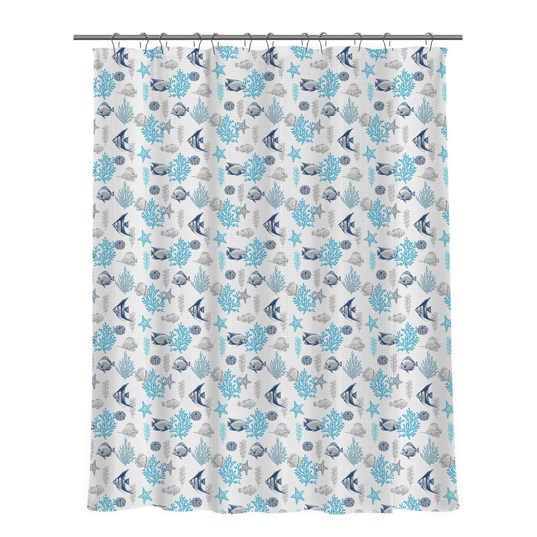Floral Patterned Shower Curtain Bowlift