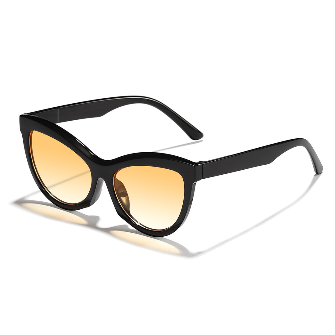 Women's trendy black and white sunglasses Bowlift