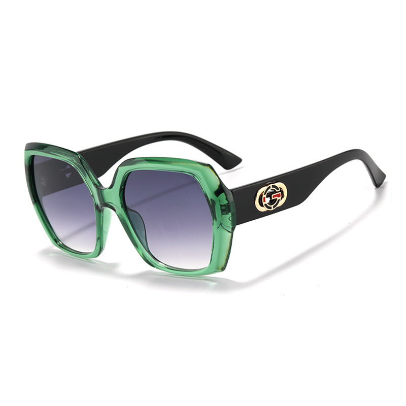 Bold Oversized Hexagonal Sunglasses