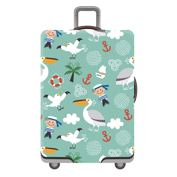 Women's Hard Shell Suitcase with Playful Flamingo Design Bowlift