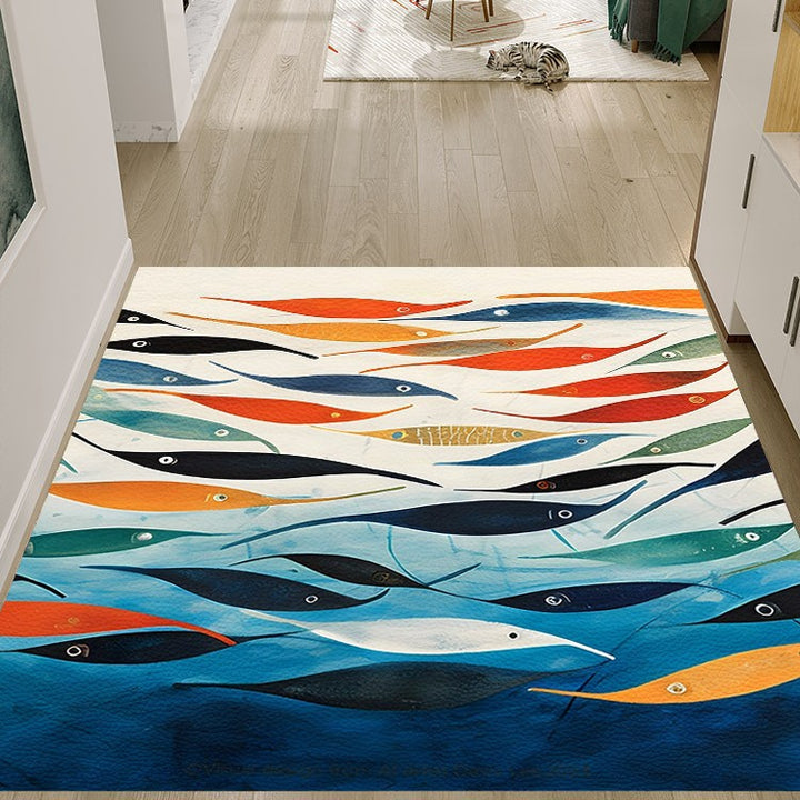 Artistic Dog-Themed Area Rug