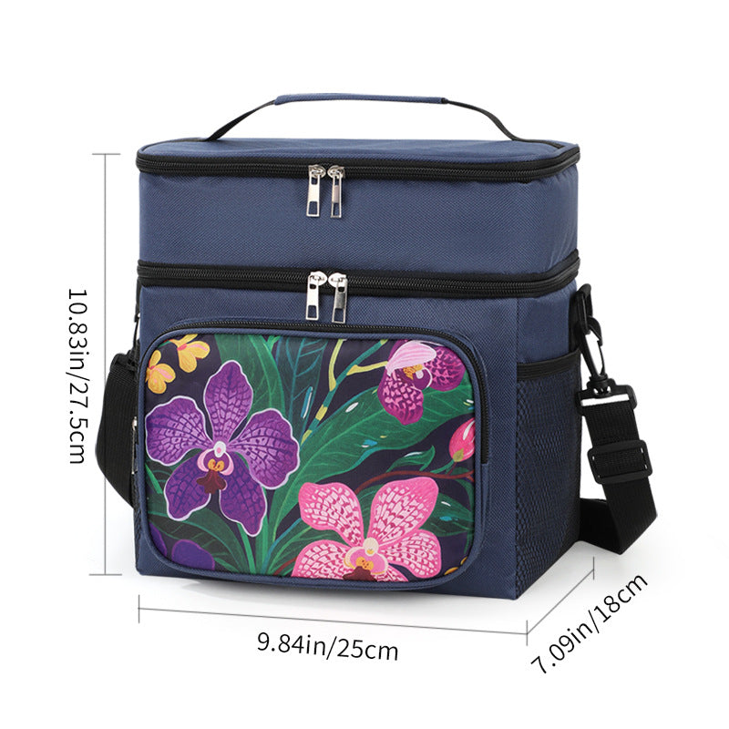 Insulated Floral Lunch Cooler Bag Bowlift