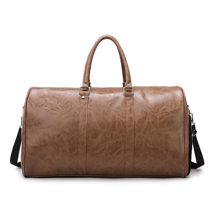 Vintage Leather Weekend Duffle Bag Bowlift