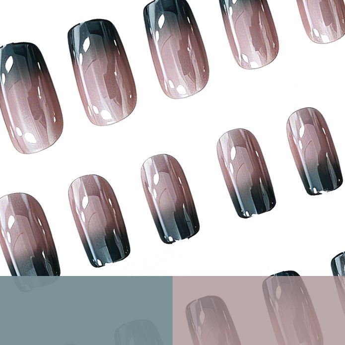 Premium Glossy Ombre Nail Extensions Bowlift