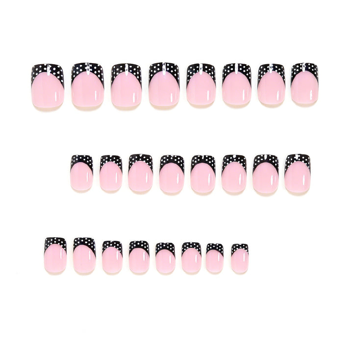 Stylish French Tip Nail Art Set Bowlift