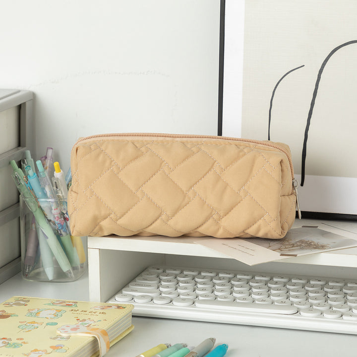 Quilted Textured Pencil Case Bowlift