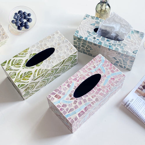 Women square mosaic wastebasket Bowlift