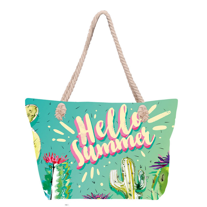 Beach bag with floral pattern Bowlift