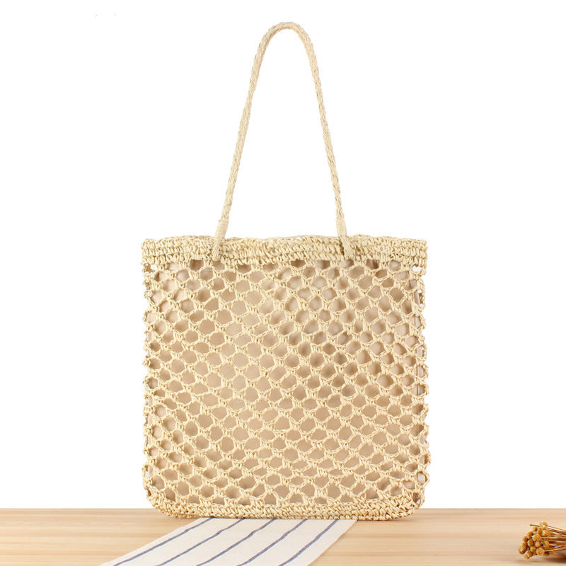 Tote bag made of handcrafted mesh weave Bowlift