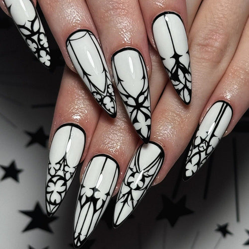 Creative nail art with floral design Bowlift