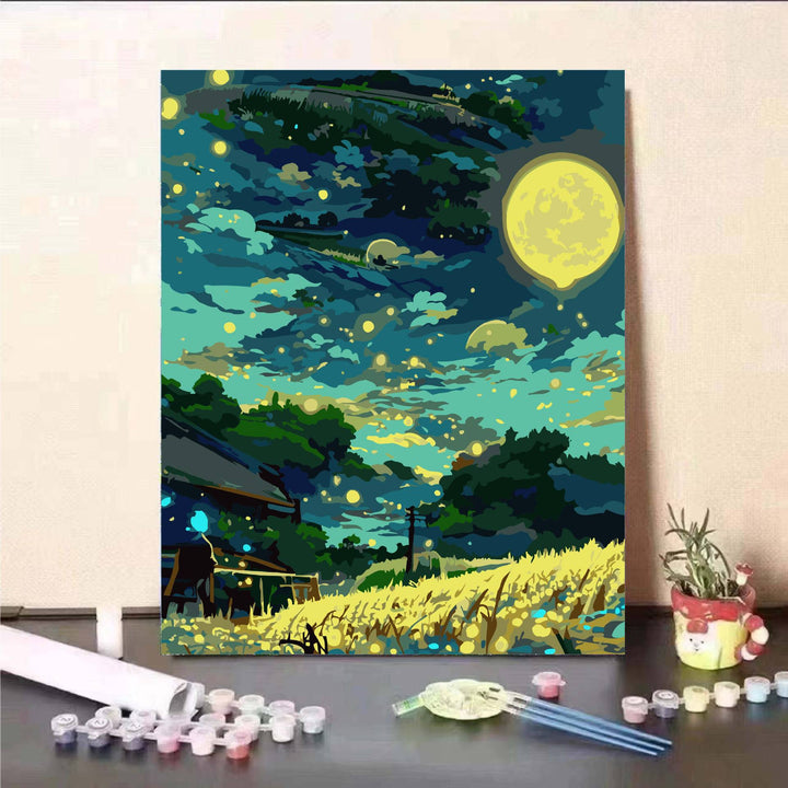 DIY Scenic Landscape Paint by Numbers Kit Bowlift