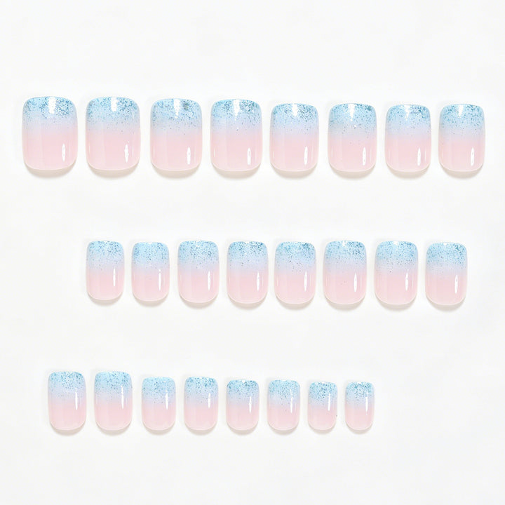 Glitter Ombre Nail Art Bowlift