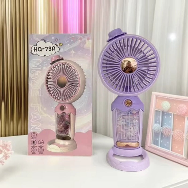 Unisex Portable Handheld Fan with Water Mist Bowlift