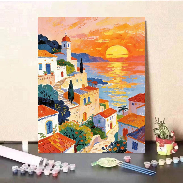 Scenic Sunset Canvas Art Bowlift
