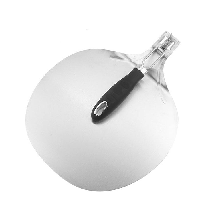 Foldable Nonstick Pizza Peel with Locking Silicone Grip Bowlift