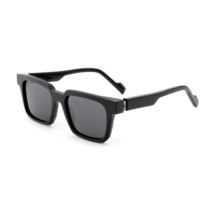 Women's sunglasses in modern, angular design with brown lenses Bowlift