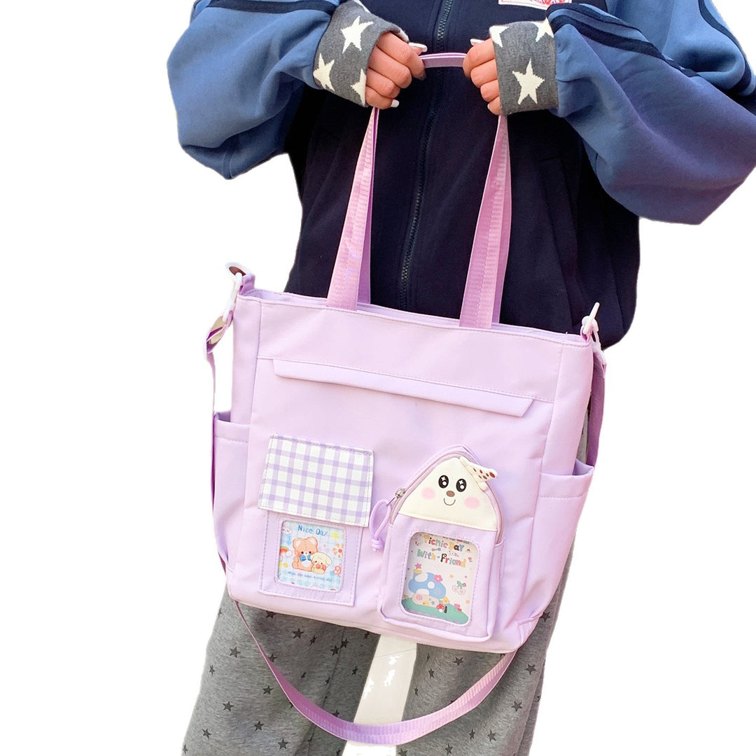 Tote bag with Playful Design and Thoughtful Compartments Bowlift