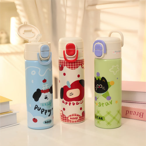 Ladies Insulated Drinking Bottle with Playful Design Bowlift