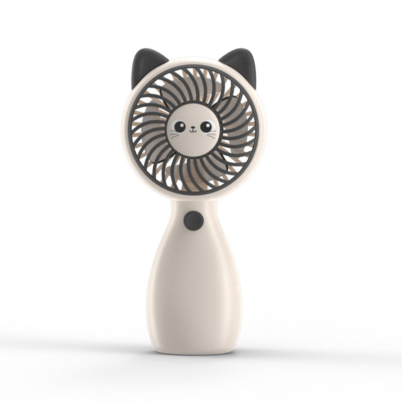 Ladies Portable Hand Fan in Cat Design Bowlift