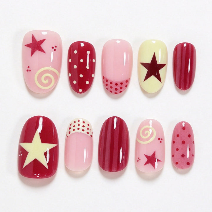 Creative Design Press-On Nail Art Bowlift