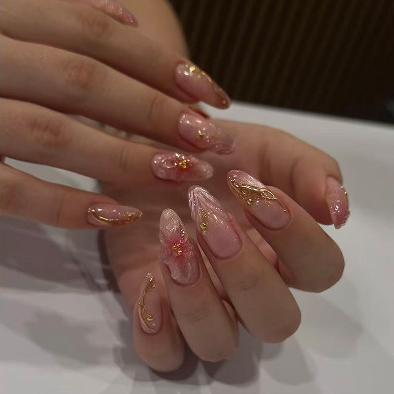 Floral Accent Nail Art Extensions Bowlift