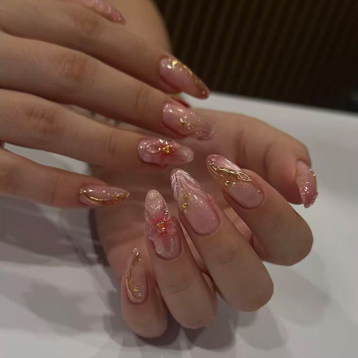 Floral Accent Nail Art Extensions Bowlift