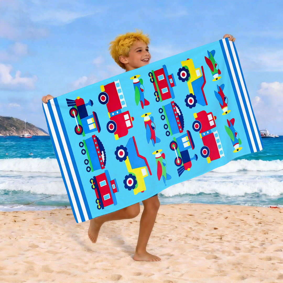 Beach towel with colorful horse motif Bowlift