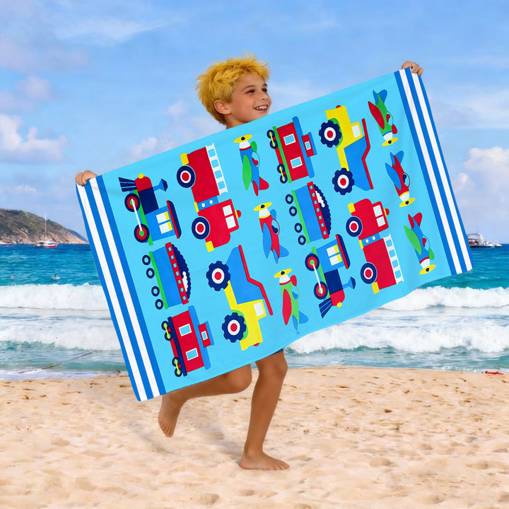 Beach towel with colorful horse motif Bowlift