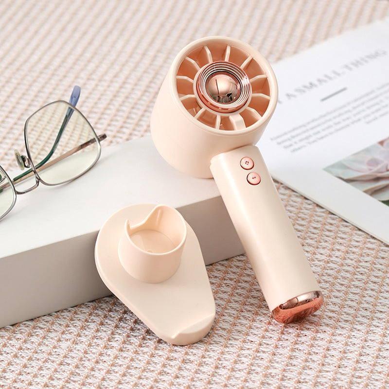 Ladies Portable Hand Fan with Powerful Battery Technology Bowlift