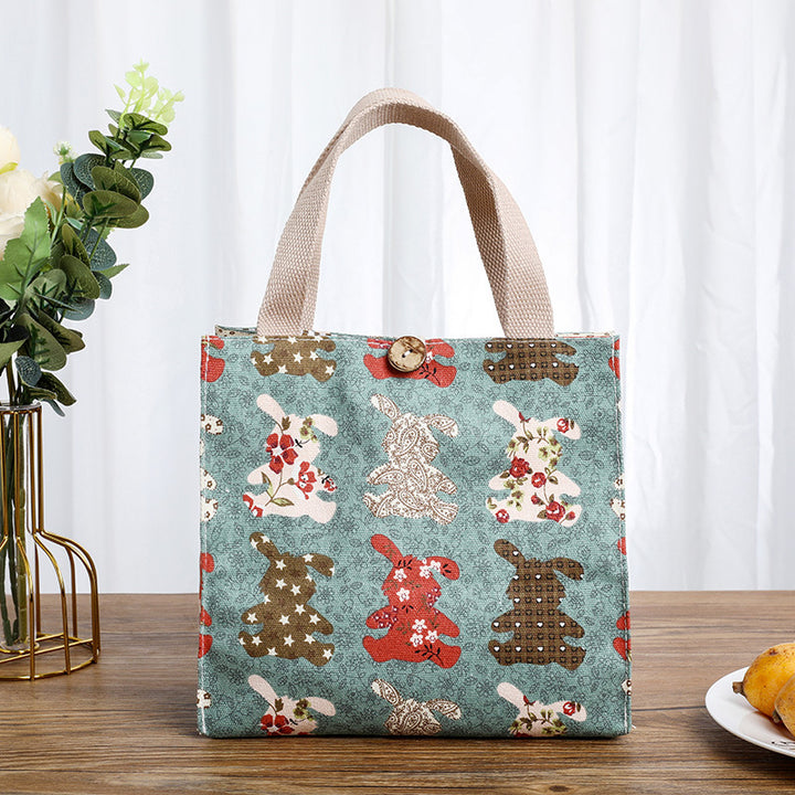 Cute Cat-Themed Storage Tote Bowlift