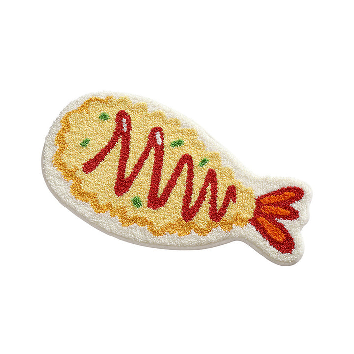 Sushi-Shaped Plush Bath Mat Bowlift