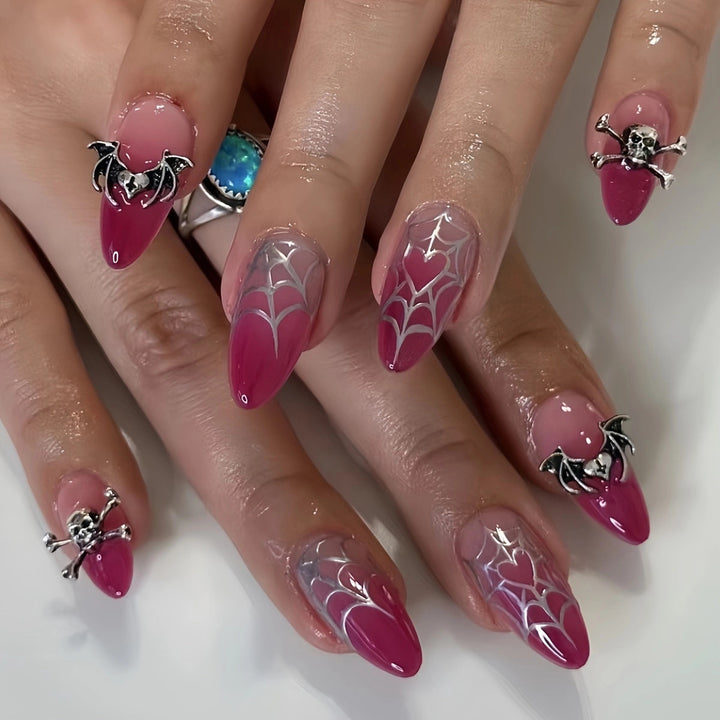 Halloween-Inspired Gothic Press-On Nail Set Bowlift