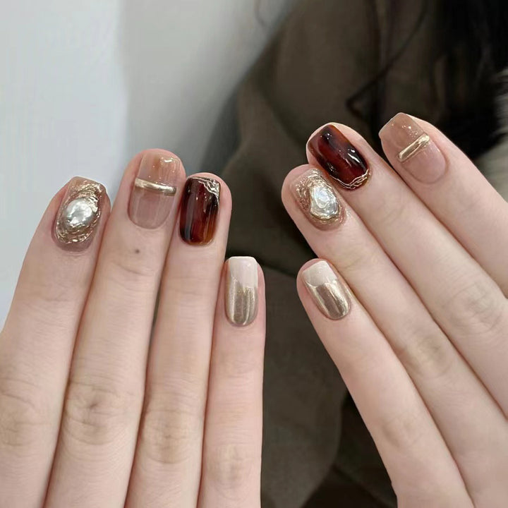 Glamorous Gemstone-Embellished Nail Art Set Bowlift