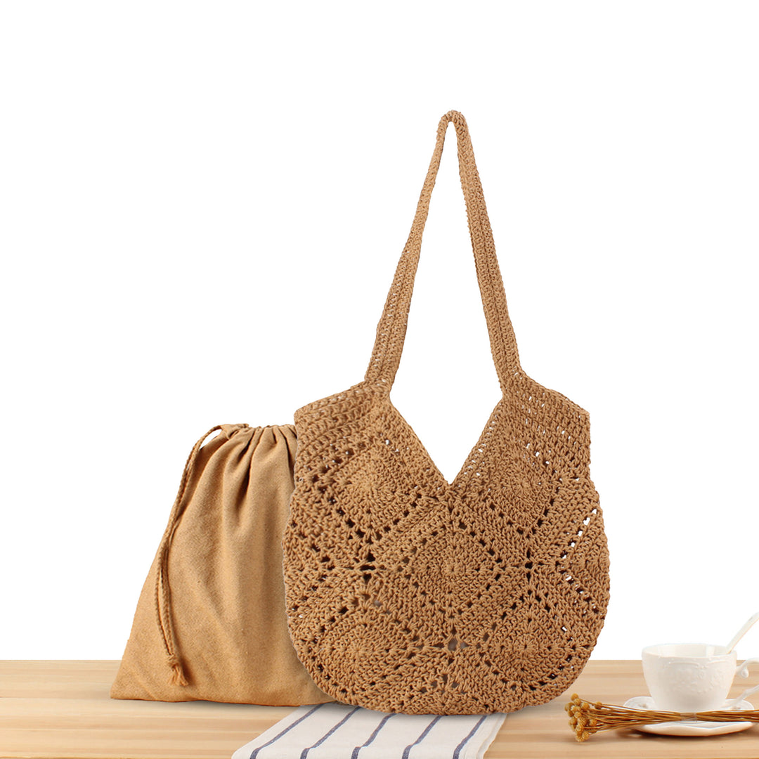 Hand-knotted tote bag with unique pattern Bowlift