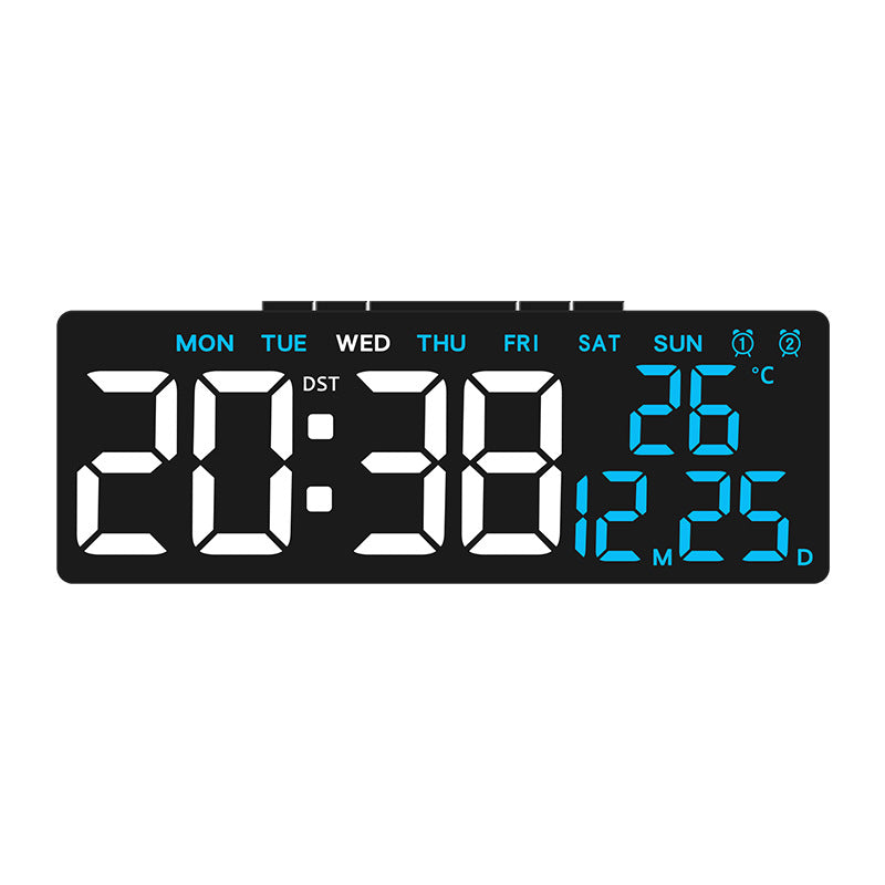 Digital Multi-Function Alarm Clock with Temperature and Day of the Week Display Bowlift