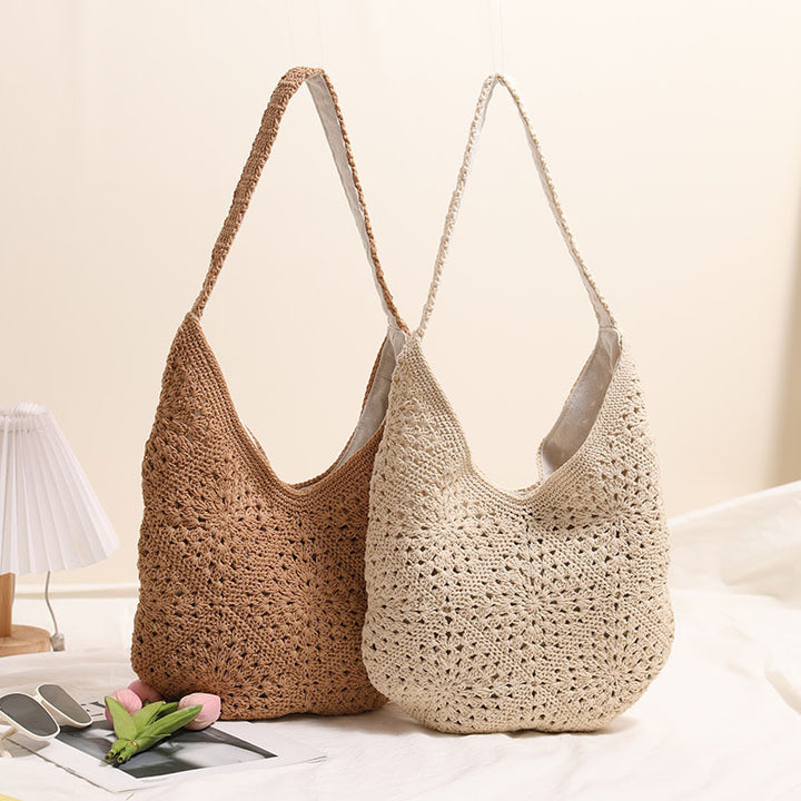 Casual Macrame Shoulder Bag Bowlift