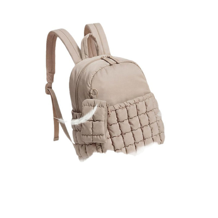 Quilted Puffer Backpack Bowlift