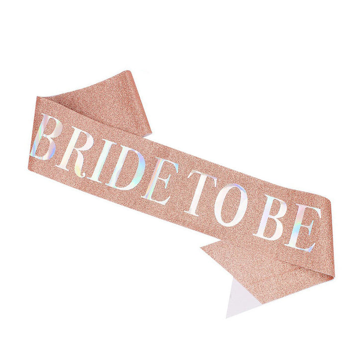 Ladies Glittering Bride Sash Bowlift