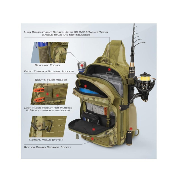 Multifunctional Fishing Bag Bowlift
