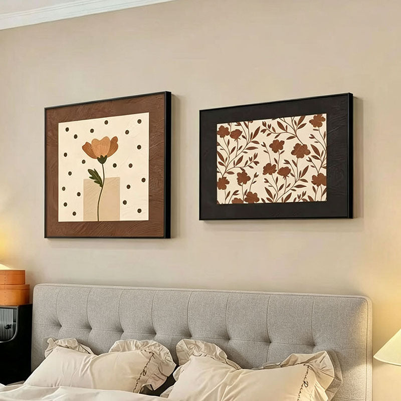 Contemporary Floral Wall Art Set