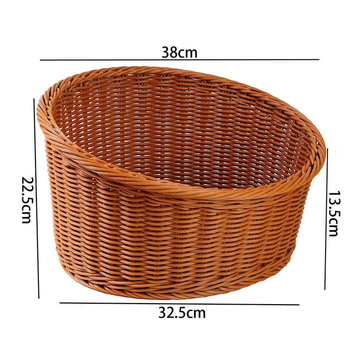 Ladies oval basket made of high-quality willow material Bowlift