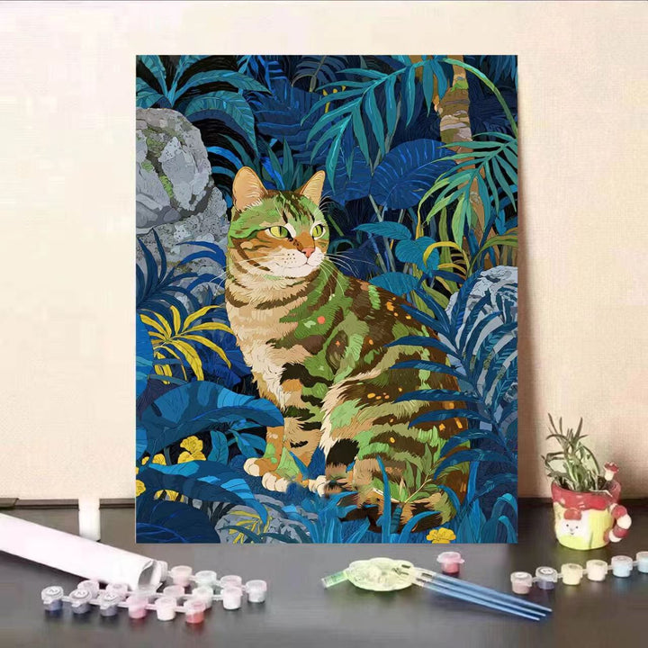 Cat-Themed Paint by Numbers Art Kit Bowlift