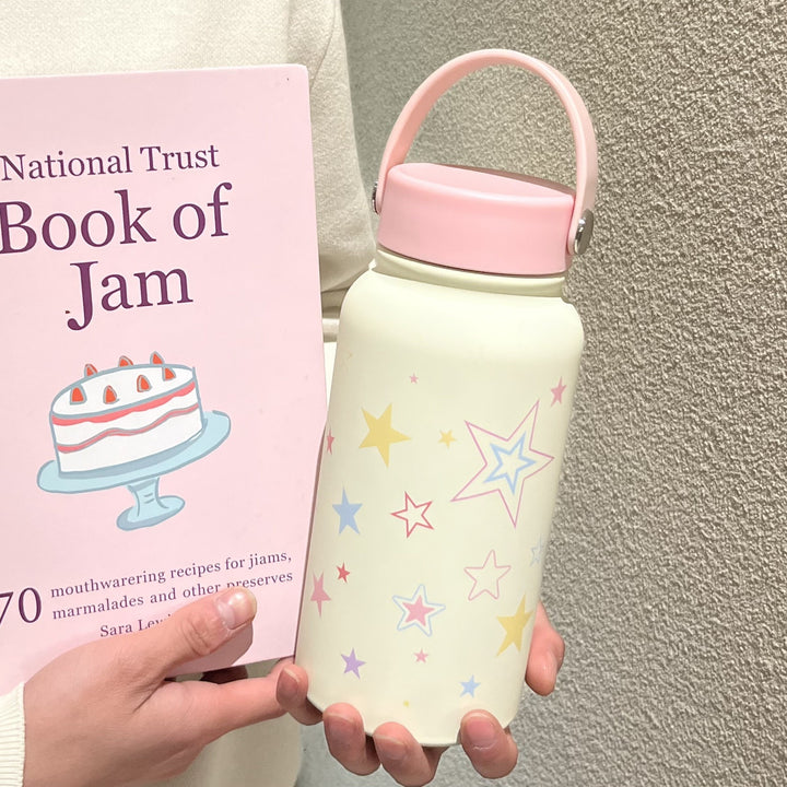 Women’s Insulated Drinking Bottle with Stylish Star Motif Bowlift