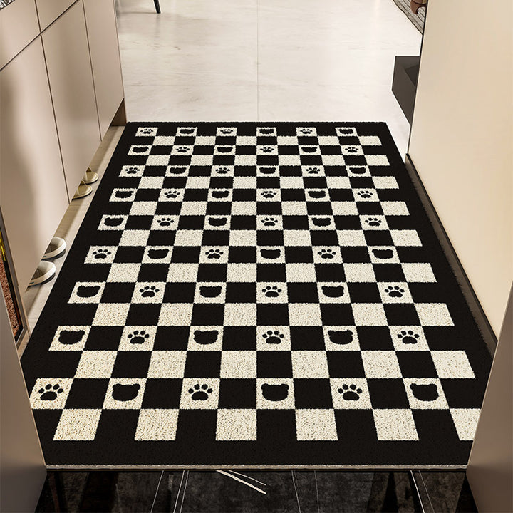 Playful Cat-Themed Indoor Area Mat