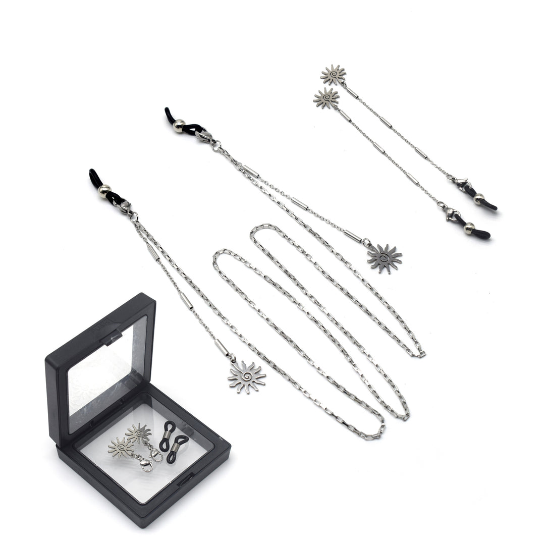 Decorative Sun Charm Eyewear Chain Bowlift