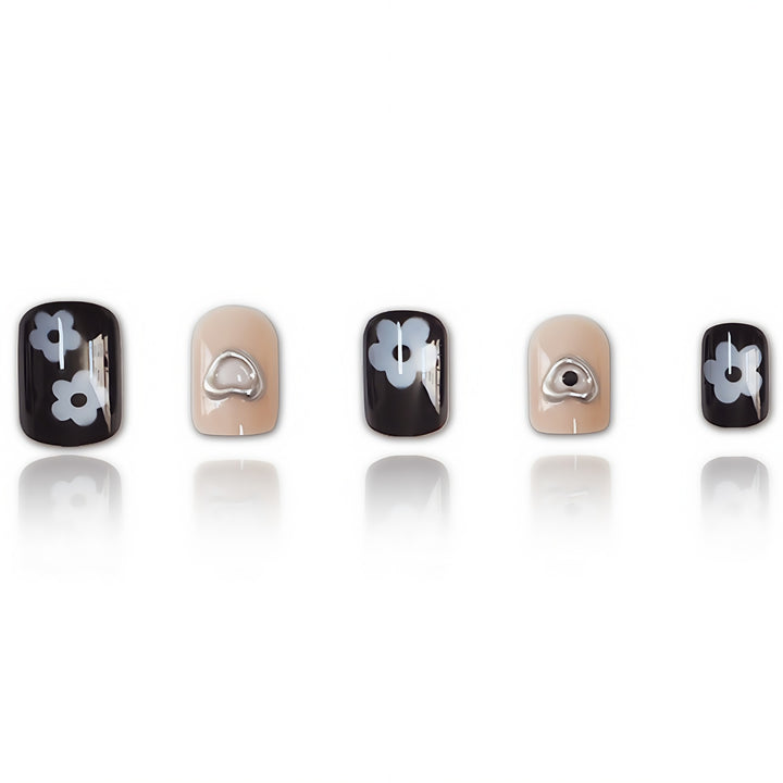 Artistic Heart-Inspired Nail Art Extensions Bowlift