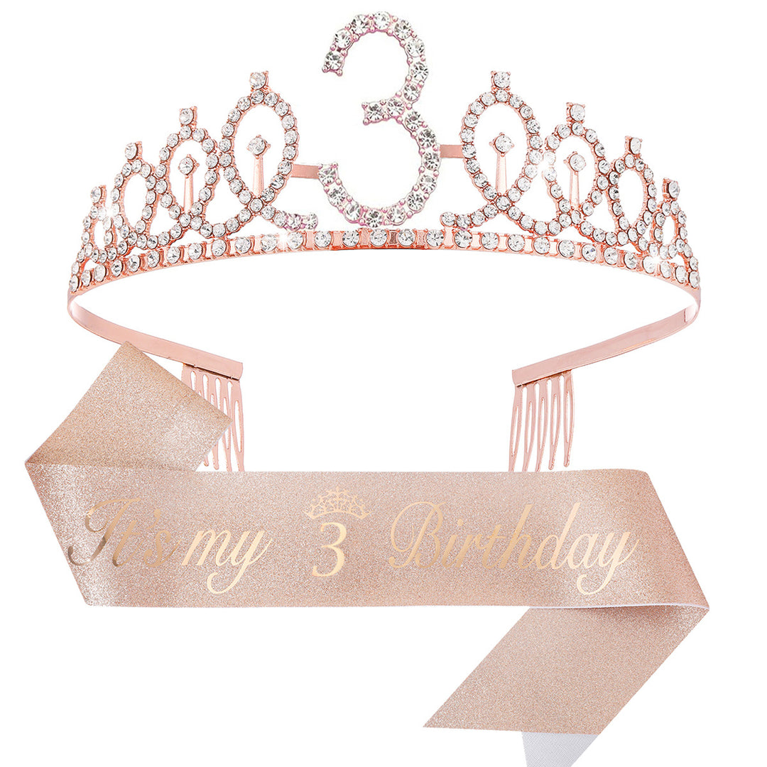 Ladies Crystal Princess Crown with 30 & Fabulous lettering Bowlift